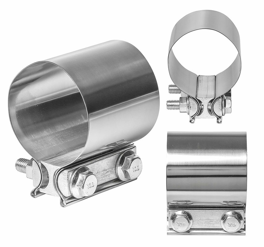 Easy Installation Exhaust Band Clamp Stainless Steel Exhaust Pipe Clamps