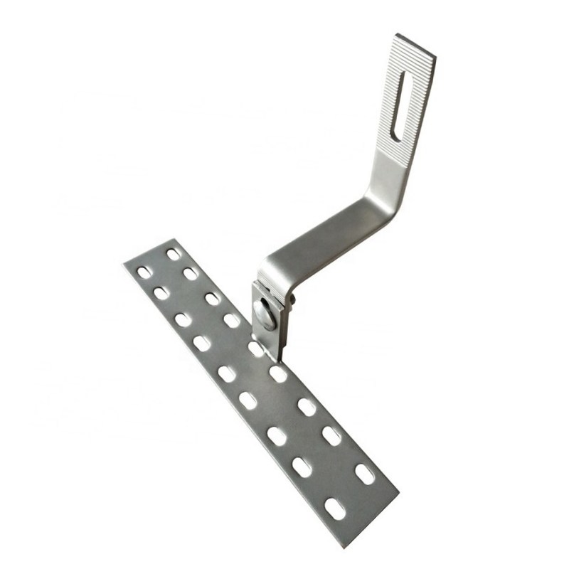 Metal bracket solar flat roof adjustable solar panel pole mounting Z