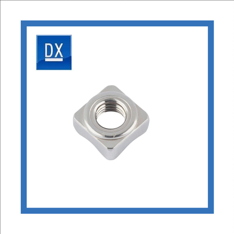 Passivated Four Corner M20 Weld Nuts DIN928 Stainless Steel A2 / A4