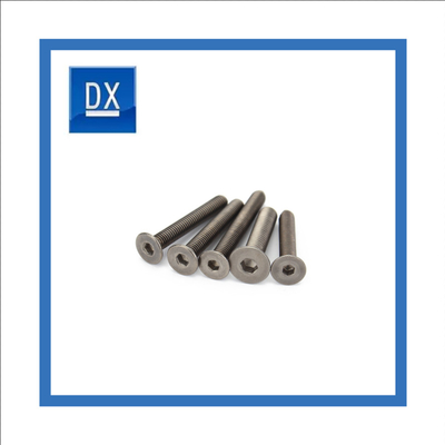 Flat Head Hexagon DIN7991 Pure Titanium Screws M3 M4 M5 M6