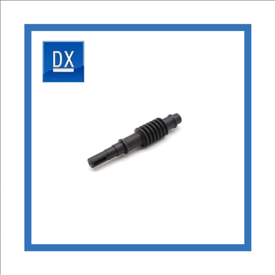 6063 Aluminium Worm Gear Parts Black Electrophoretic Paint