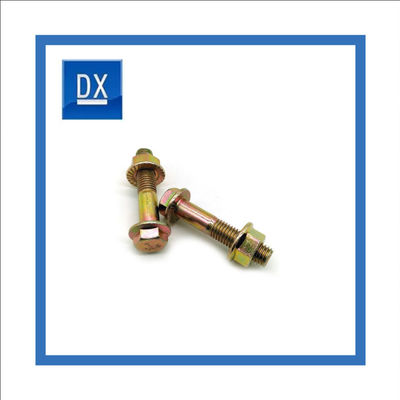 Q235 Materisal Grade 10.9 Zinc Plating Weld Bolts , OEM Outer Hexagon Bolt